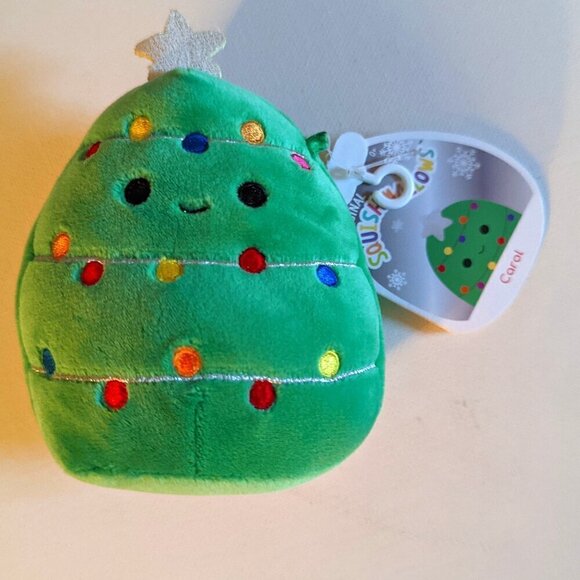 NWT 4" Carol Christmas Tree Squishmallows Holiday Plush Toy Lights Star NEW HTF - Picture 1 of 5